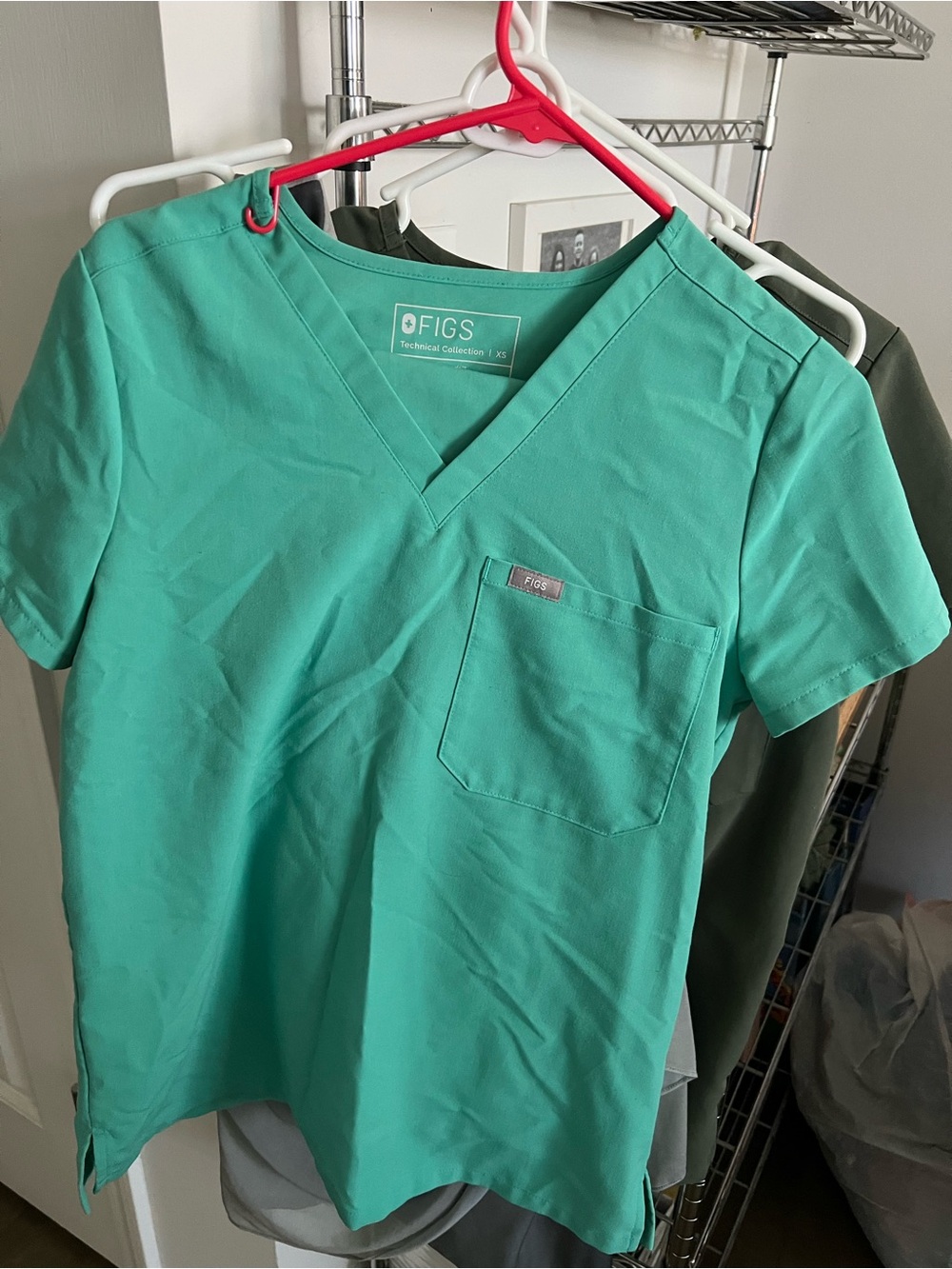 Figs Women's Scrub Top in Teal